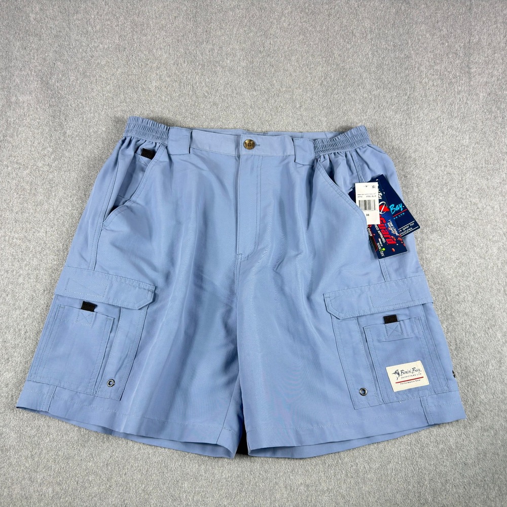 NEW Bimini Bay Boca Grande ll Shorts Men's 38 Steel Blue BloodGuard™ Nylon
